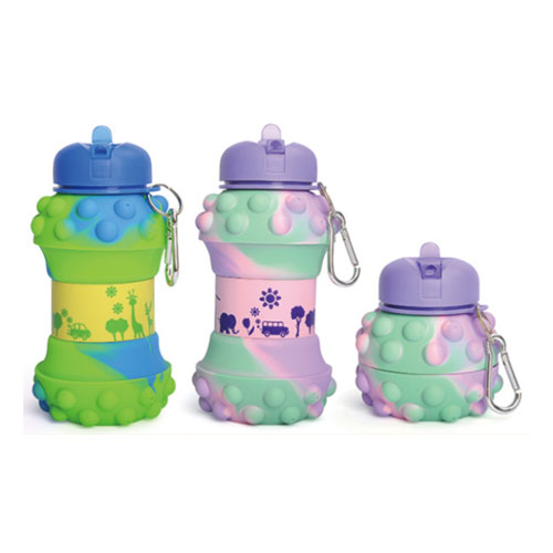 Collapsible Squeeze bubbles Drink Bottle