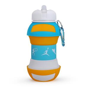 Volleyball silicone water bottle