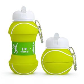 Tennis silicone water bottle